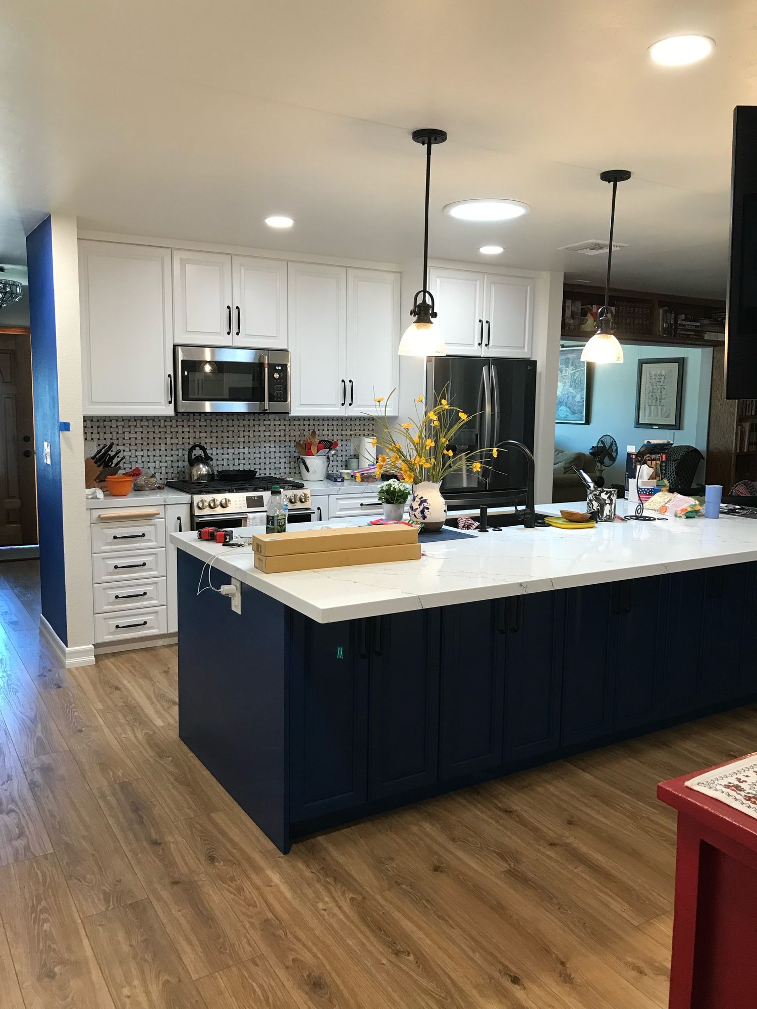 The same ACIS project kitchen after new cabinetry was installed