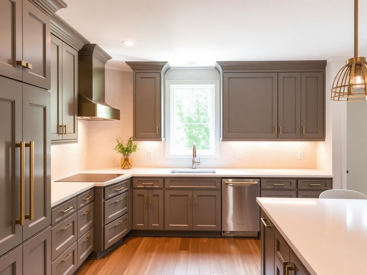 Kitchen after new cabinetry